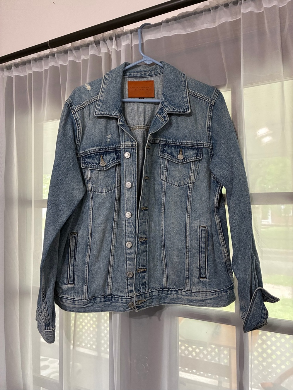 Lucky Brand Light Blue Denim Trucker Jacket